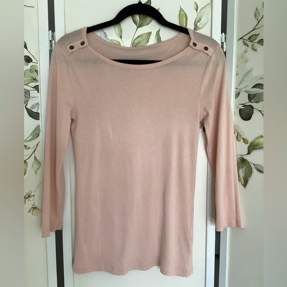 J. Crew Tops - J. CREW Perfect Fit boatneck cotton shirt EUC